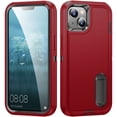 thumbnail image 1 of ShellTech for iPhone 15 Plus Case, iPhone 15 Plus Case with Kickstand, [Military Grade Shockproof][Three Layer Heavy Duty Drop Proof] Phone Case, Dustproof Phone Case for iPhone 15 Plus,A, 1 of 9