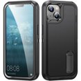 thumbnail image 1 of ShellTech for iPhone 15 Plus Case, iPhone 15 Plus Case with Kickstand, [Military Grade Shockproof][Three Layer Heavy Duty Drop Proof] Phone Case, Dustproof Phone Case for iPhone 15 Plus,K, 1 of 9