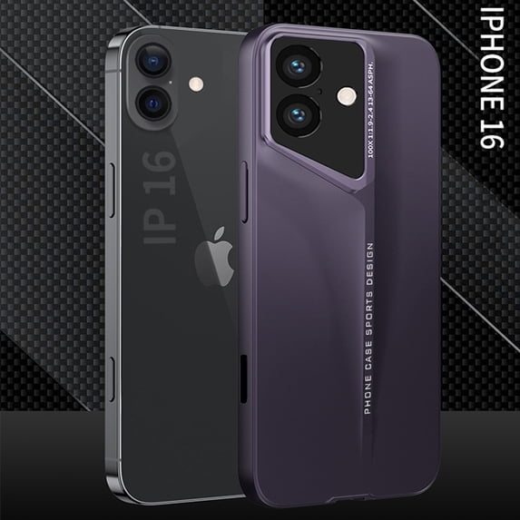 ShellTech for iPhone 16 Case,Unique Luxury Supercar Design,Ultra Thin Hard PC Shockproof Anti-Scratch Anti-Slip Grip Protective Sturdy Case Hard Cover for iPhone 16,Darkpurple