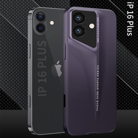 ShellTech for iPhone 16 Plus Case,Unique Luxury Supercar Design,Ultra Thin Hard PC Shockproof Anti-Scratch Anti-Slip Grip Protective Sturdy Case Hard Cover for iPhone 16 Plus,Darkpurple