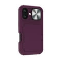 thumbnail image 1 of ShellTech for iPhone 16 Plus Case Wallet, Built-in Card Holder (4-5 Cards), Slide Camera Cover, Military Grade Drop Protection, Rugged Heavy Duty Men Women Protective Phone Case,Purple, 1 of 7