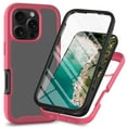 thumbnail image 1 of ShellTech for iPhone 16 Pro Case, Full Body Clear Case with Built-in Screen Protector, Anti-Scratch Shockproof Bumper Phone Case for iPhone 16 Pro,Pink, 1 of 6