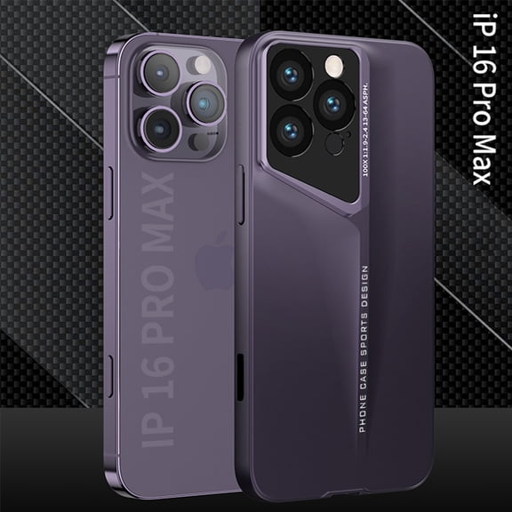 ShellTech for iPhone 16 Pro Max Case,Unique Luxury Supercar Design,Ultra Thin Hard PC Shockproof Anti-Scratch Anti-Slip Grip Protective Sturdy Case Hard Cover for iPhone 16 Pro Max,Darkpurple