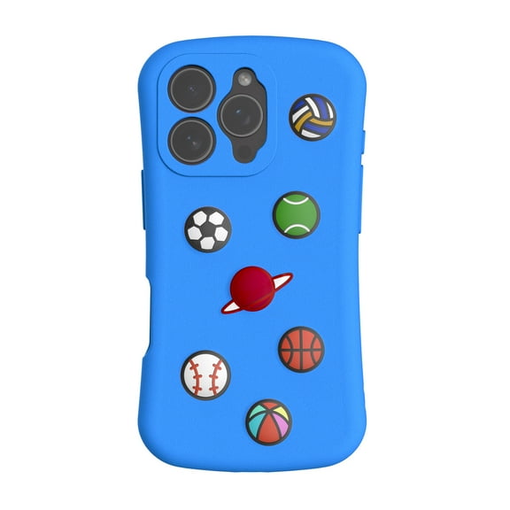 ShellTech for iPhone 16 Pro Max Cute Case, Cool Cartoon Stylish Soft TPU Bumper Shockproof Anti-Slip Protector Case Slim Light Full Body Protective Cover for Boys Girls,Blue