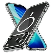 ShellTech for iPhone 16 Pro Max Magnetic PC+TPU Hybrid Case, Compatible with MagSafe, Shockproof, Drop Proof, Military-Grade Anti-Scratch Protection Cover,Clear