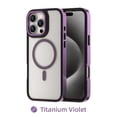 thumbnail image 1 of ShellTech for iPhone 16 Pro Max TPU+PC Phone Case Magnetic Clear Military Grade Shockproof Anti Yellowing Slim Phone Cover, Protective Rugged Case for 16 Pro Max,Purple, 1 of 11