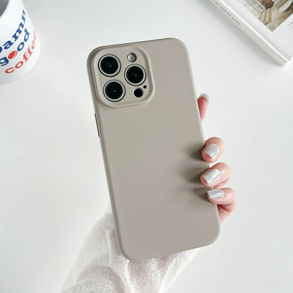 ShellTech for iPhone 16e Classic Liquid Silicone Magnetic Case [Full Covered Camera] [Soft Anti-Scratch Microfiber Lining] Full Body Shockproof Slim Thin Protective Cover,Lightgray