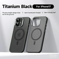 thumbnail image 1 of ShellTech for iPhone 17 Magnetic PC+TPU Slim Case, [Compatible with Magsafe] Slim Cute Matte Translucent Shockproof Anti-Fingerprint Drop Protective Bumper Women Men Phone Cover,Black, 1 of 8