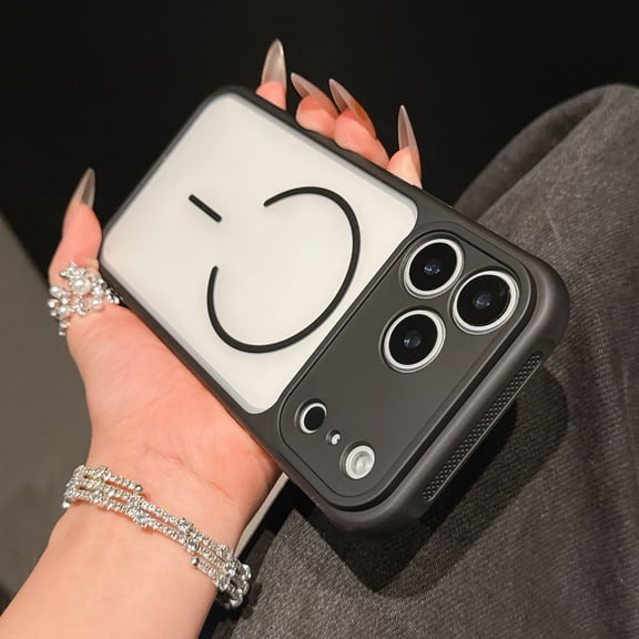 ShellTech For iPhone 17 Pro PC+TPU Magnetic Case Translucent Matte Shockproof Anti-Scratch,Slim Anti-Fingerprint,Compatible with Magsafe Wireless Charging,Full Camera Lens Protection,Black