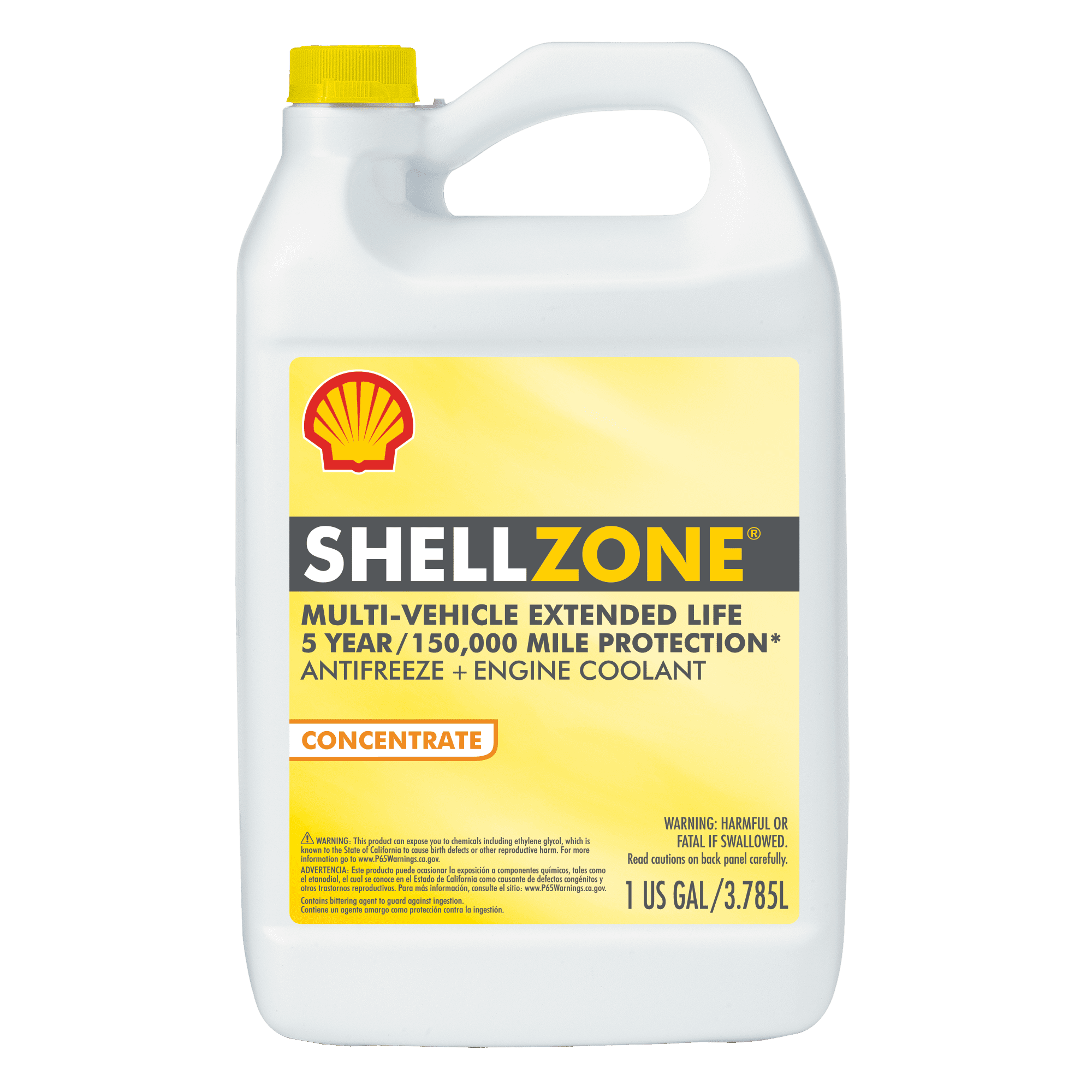 Shellzone MultiVehicle Antifreeze/Coolant, Concentrate, 1 Gallon