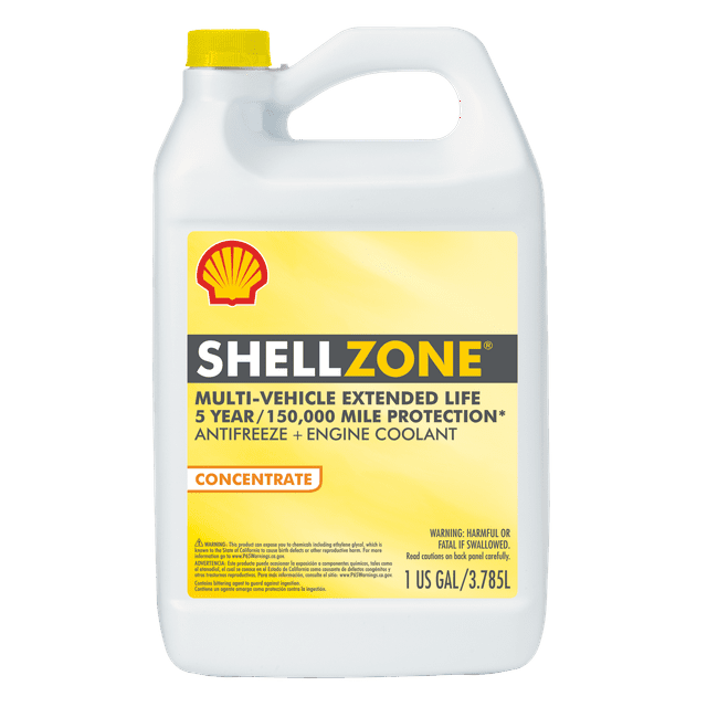 Shellzone MultiVehicle Antifreeze/Coolant, Concentrate, 1 Gallon