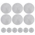 thumbnail image 1 of Venice Collections Vienna Woven Spiral Table Placemats 15 Inches Round Set of 6 Non-Slip Dining & Kitchen Table Mats Shell, 1 of 1