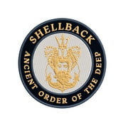 Shellback Ancient Order of the Deep Embroidered DIY Iron on or Sew-on Decorative Patch Badge Emblem Appliques 2A Military Tactical Series