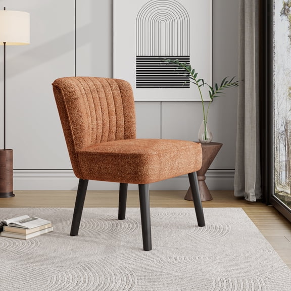 Shellback Chair In Brown Sand Compact & Stylish Living Room, Bedroom, Home Office Cozy