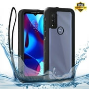 Shellbox for Moto G Pure 2021 Case, Waterproof Dustproof Case Built-in Screen Protector, Full Body Shockproof Protective Cover for MOTO G Pure 2021 6.5 inch (Black)