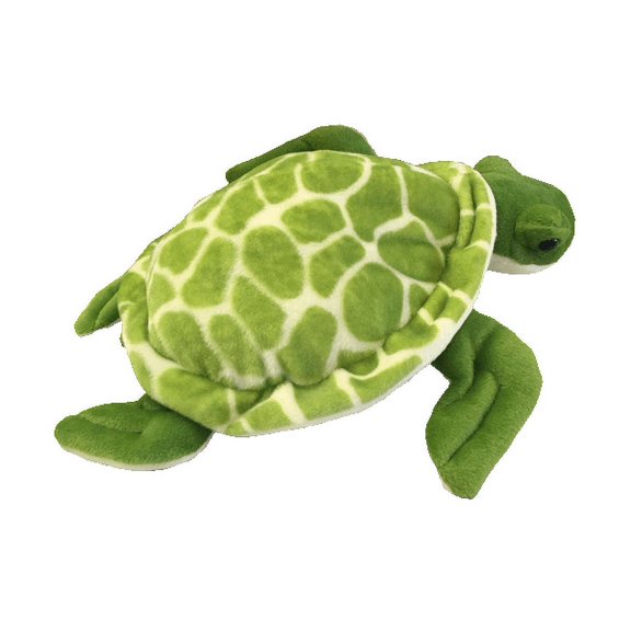 Shelldon Sea Turtle Plush 16 Inch, Realistic Ocean Creature Soft Toy for Coastal Theme
