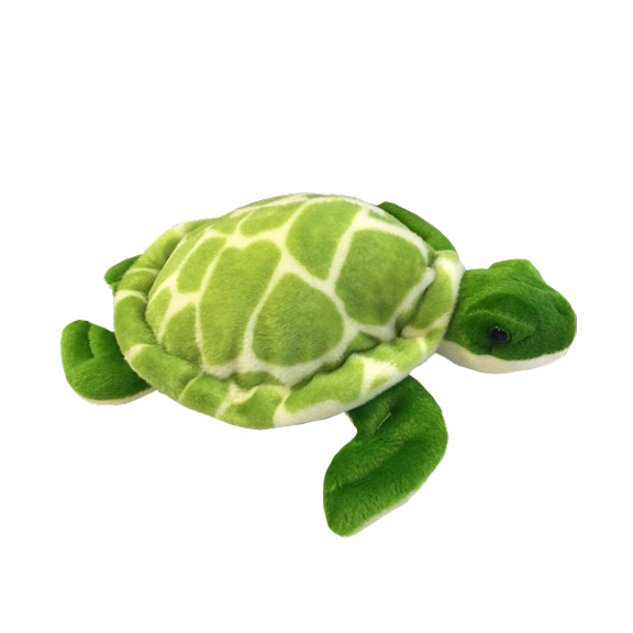 Shelldon the Sea Turtle 8 Inch Plush Stuffed Animal Toy, Soft Ocean Turtle