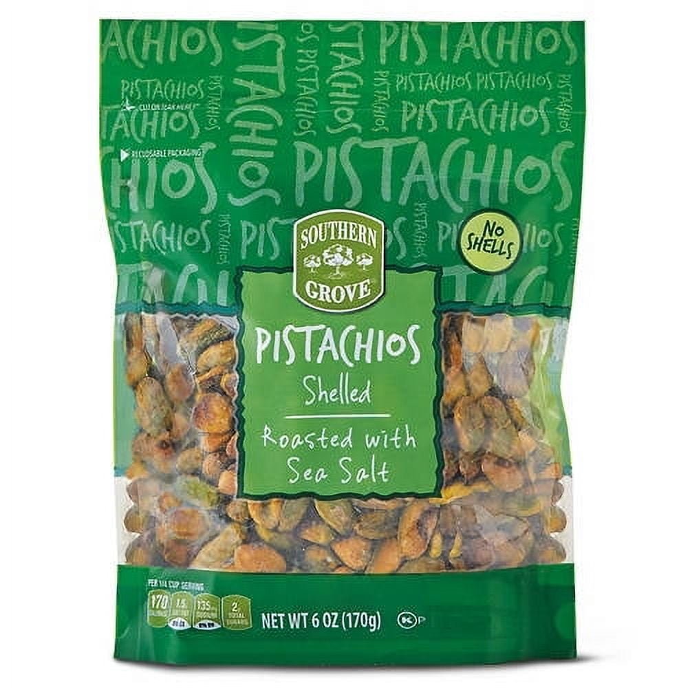 Southern Grove Shelled Pistachios Roasted with Sea Salt, 6 oz