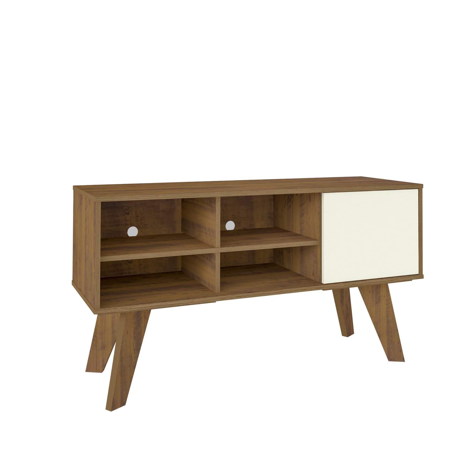 Shelledy TV Stand for TVs up to 50", Tipover Restraint Device Included