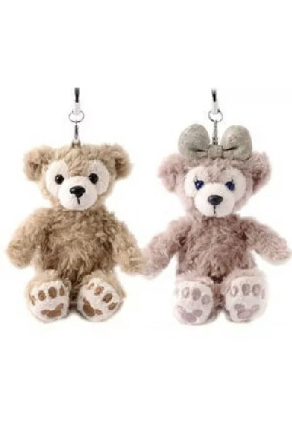 Shellie May & Duffy Bear Keychain Key Ring Backpack Clip Plush Mickey Shelliemay New