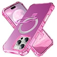 thumbnail image 1 of Shellify Case for iPhone 16 Pro, Military Grade Shockproof Case with Stand Magnetic Ring Holder Compatible with MagSafe Accessory,Rose, 1 of 6