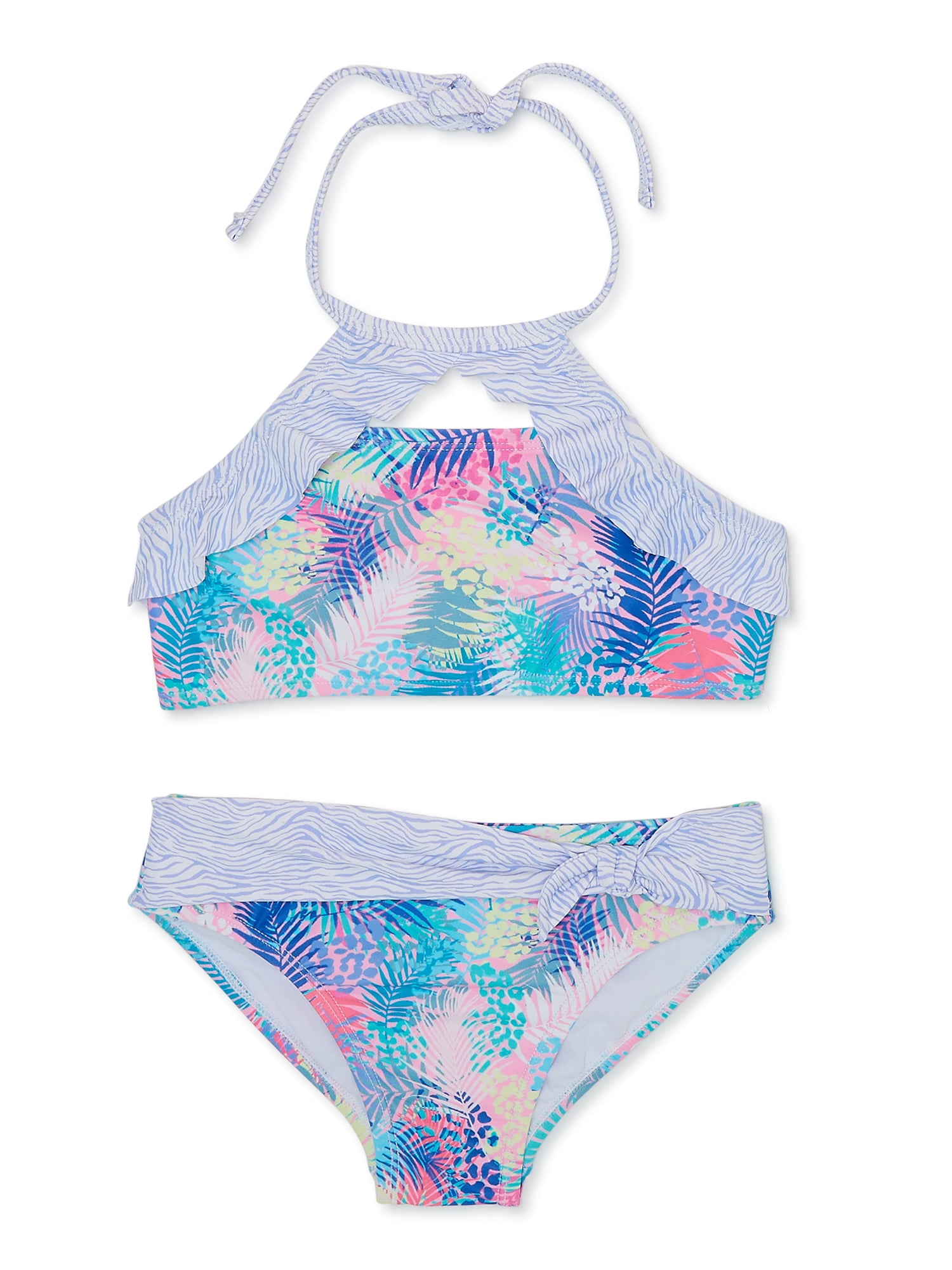 Shelloha Girls Halter Top Bikini Swimsuit Set, 2Piece, Sizes 416