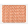 thumbnail image 1 of Shells Bath Mat, Sketched Warm Colored Seahorse Starfish Scallops and Lace Murex, Plush Bathroom Decor Mat with Non Slip Backing, 29.5" X 17.5", Burnt Sienna Pale Orange, by Ambesonne, 1 of 2