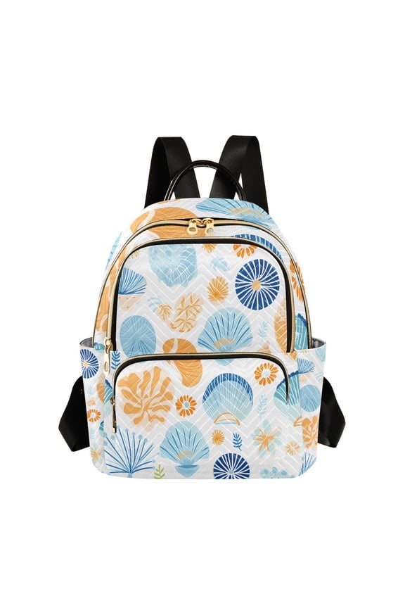 Shells Conches Travel Laptop Backpack Casual Daypack Lightweight Bookbag Compartment for Business