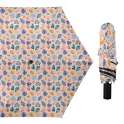 Shells Conchs Seaweed Compact Sun Umbrella Windproof Travel Umbrellas for Rain Strong Portable UV Protection