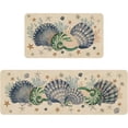 thumbnail image 1 of Shells Coral Whelks Starfish Kitchen Rugs Set of 2,Ocean Theme Kitchen Mats for Floor,Summer Beach Sink Mats Home Decor Doormat+Runner Rug, 1 of 6