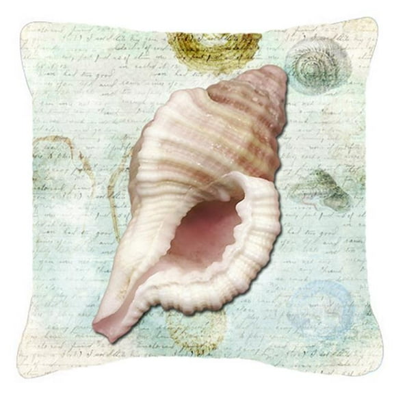 Shells Fabric Decorative Pillow 14 x 14 in.