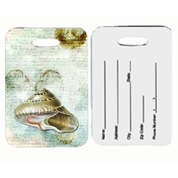 Shells Luggage Tag - Pair 2- 4 x 2.75 In.