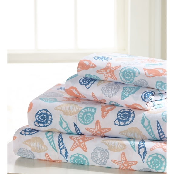 Shells Queen sheet set