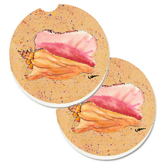Shells Set of 2 Cup Holder Car Coasters