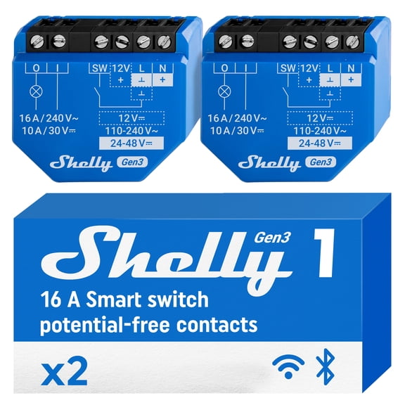 Shelly 1 Gen3 x2