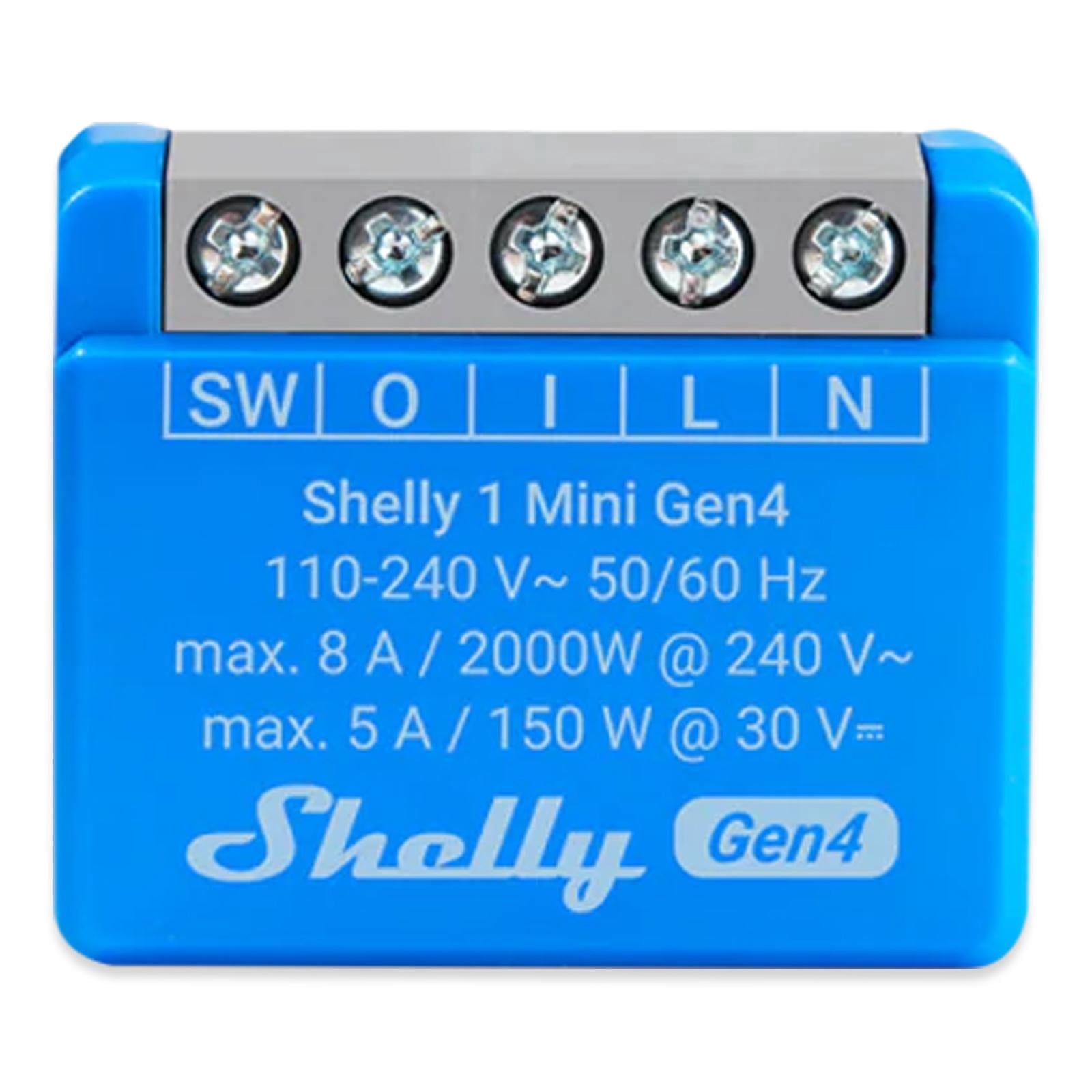 Shelly 1 Mini Gen4 Compact Smart Switch (1 Mini Gen4)