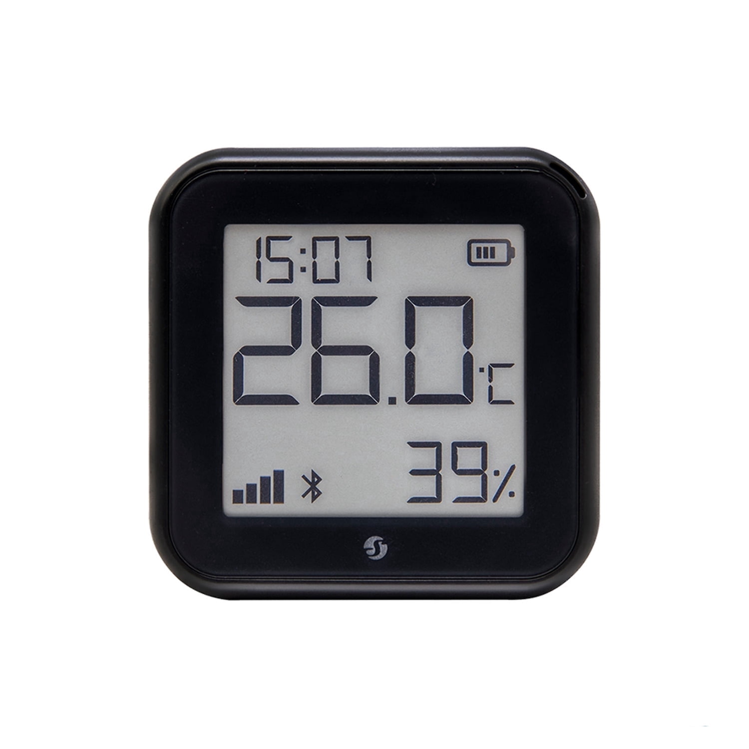 Shelly H&T Gen 3 | Wi-Fi & Bluetooth Temperature | Humidity Sensor & Weather Station (Wall Mountable, No Hub Required) | Black