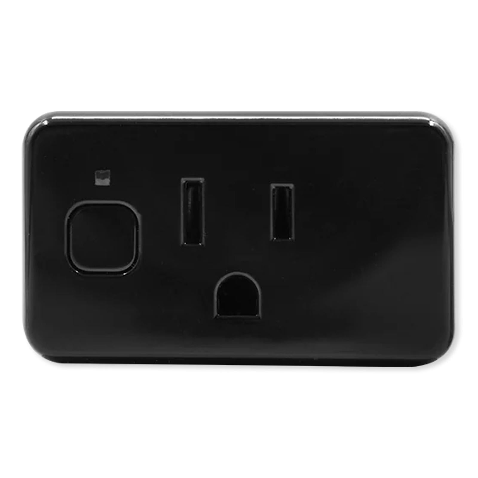 Shelly Plug Gen4 (Black) 15A 1800W Smart Plug with Power Measurement (Wi-Fi, Matter, & Zigbee; UL-Certified)
