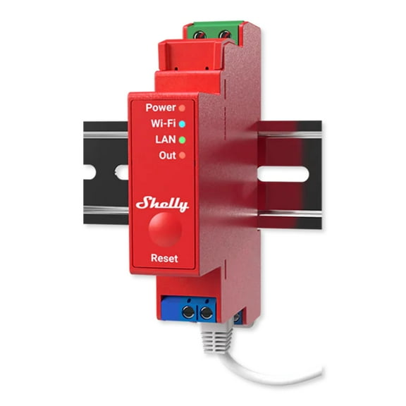 Shelly Pro 1PM | Wi-Fi, LAN & Bluetooth 1 Channel Smart Relay Switch with Power Metering | Home & Facility Automation | Compatible with Alexa & Google | Remote Appliances Control
