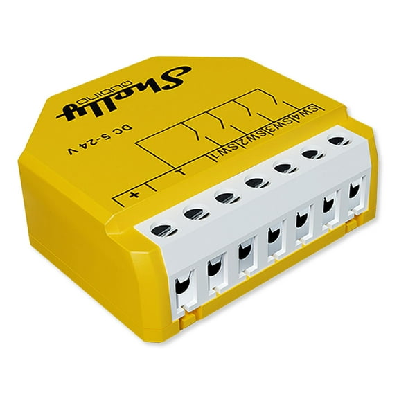 Shelly Qubino Wave i4 DC Multi-Touch Control Module, Z-Wave 800 (Wave i4 DC)