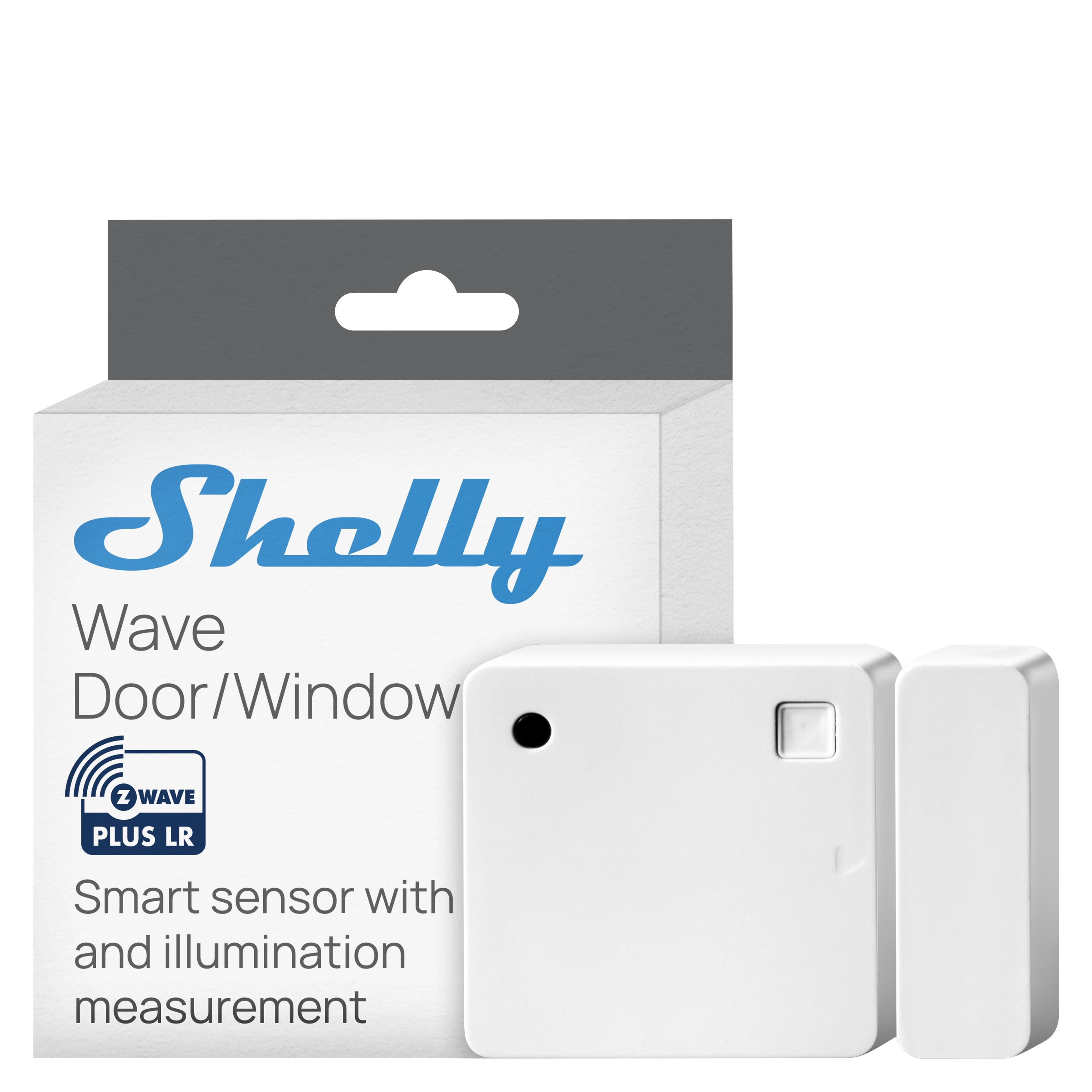 Shelly Wave Door/Window White, Z-Wave Long Range Operated Sensor, Home Automation, Compatible with Alexa, Google Home, SmartThings & Home Assistant, Bulletproof Security, Lux & Tilt Angle Measurement
