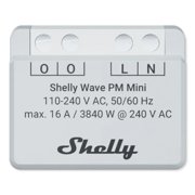Shelly Wave PM Mini US LR, Z-Wave Long Range Smart Power Meter, 1-Channel 16 A, Compatible with Alexa, Google Home, SmartThings and Home Assistant, Bulletproof Security