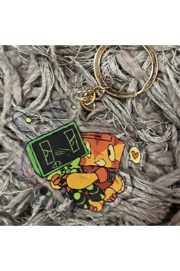 Shelly and vee Dandys World Roblox Keychain (1 keychain)