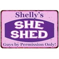 thumbnail image 1 of Shelly's Purple & Pink SHE SHED Vintage Sign 8x12 Woman Wall Decor 208120040300, 1 of 1