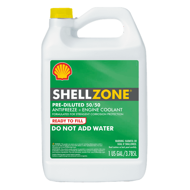 Shellzone Antifreeze and Engine Coolant, 50/50 PreDiluted, 1 Gallon