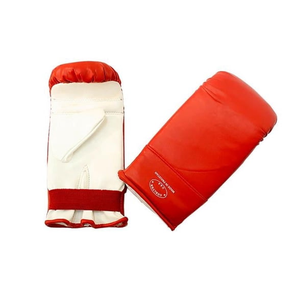 Shelter 155-M Punching Boxing Gloves, Medium - Red & White