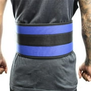 Shelter 240-XXL 6 in. Last Punch Nylon Power Weight Lifting Belt & Back Support Belt, Blue - 2XL