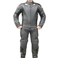 thumbnail image 1 of Shelter 335BK-M Motorcycle Riding Racing Leather Track Suit with Padding New, Black - Medium, 1 of 3