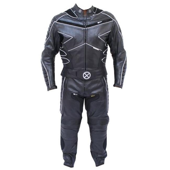 Shelter 340-52 X-MEN Motorcycle leather Racing Riding Track Suit CE Armor  New with Padding - 2 Piece, Size - 52 