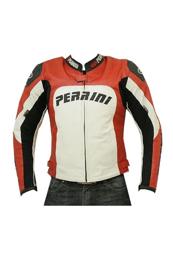 Shelter 347R-50 50 in. Motorcycle Racing Leather Jacket GP Armor Tornado Ce